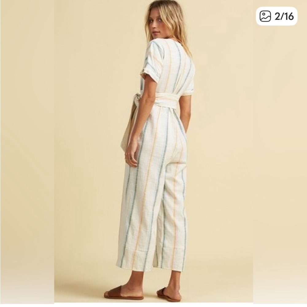 Billabong Striped Jumpsuit